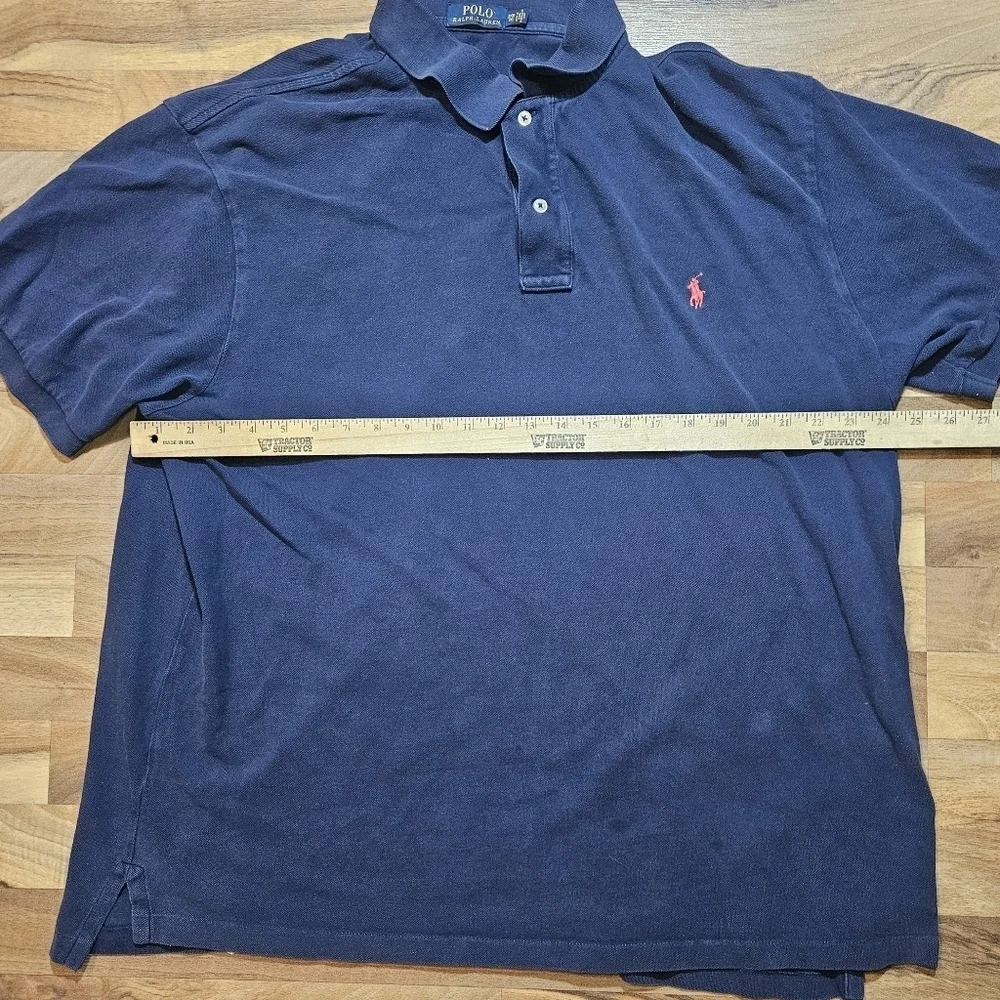 Polo Ralph Lauren Navy Blue Mens 2XB 100% Cotton Classic Preppy